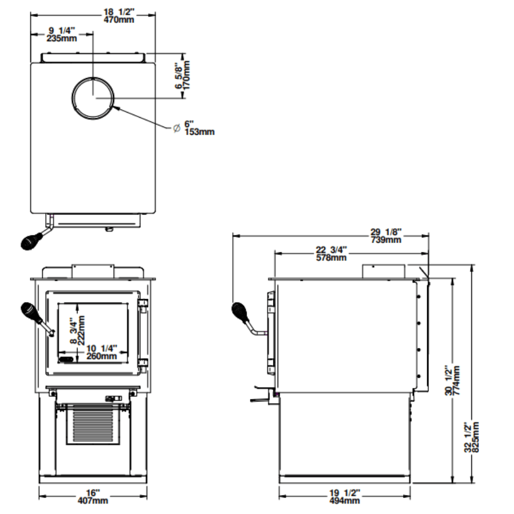 Drolet Deco Nano Wood Stove