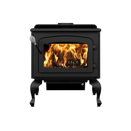 Drolet Escape 1800 Wood Stove On Legs - Black Door